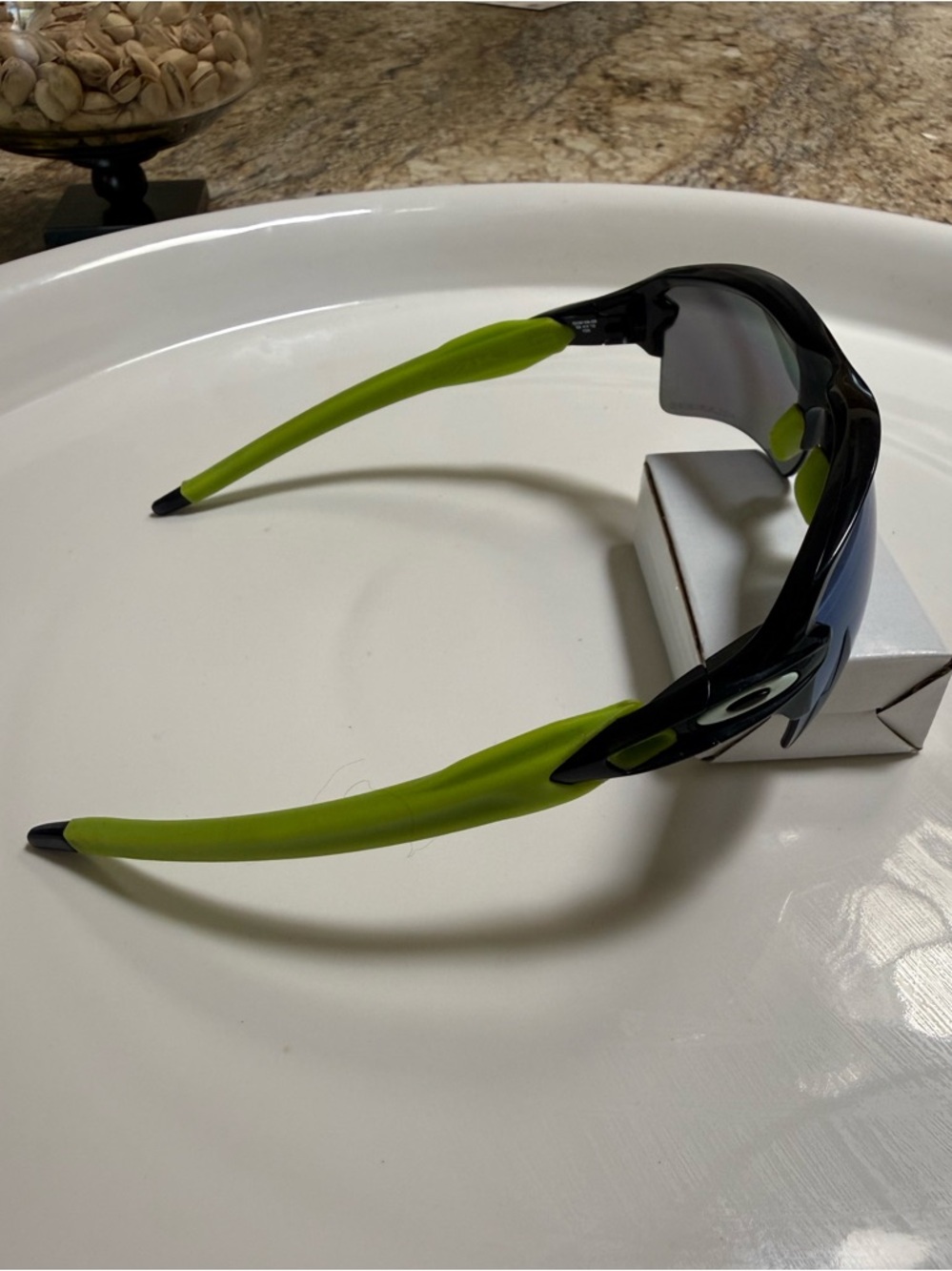 Oakley M Frame Men's Sport Sunglasses Black/Green - Picture 2 of 5